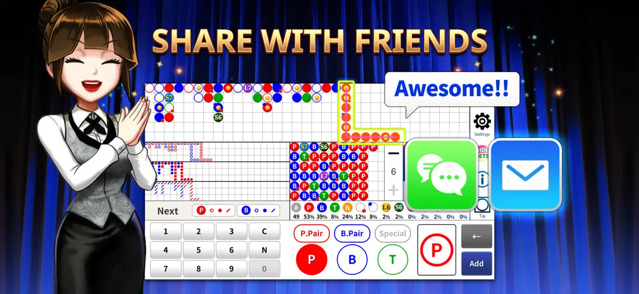 Screenshot #3 pour Baccarat Scoreboard