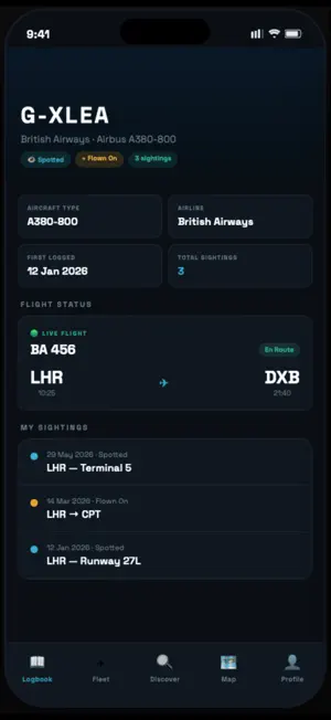 AeroLog - Plane Spotter screenshot 2