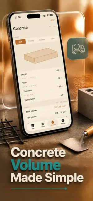 Slab Rebar Concrete Calculator screenshot 4