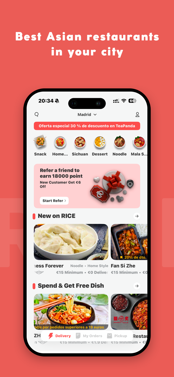 RICE: Asian Food Delivery screenshot 1