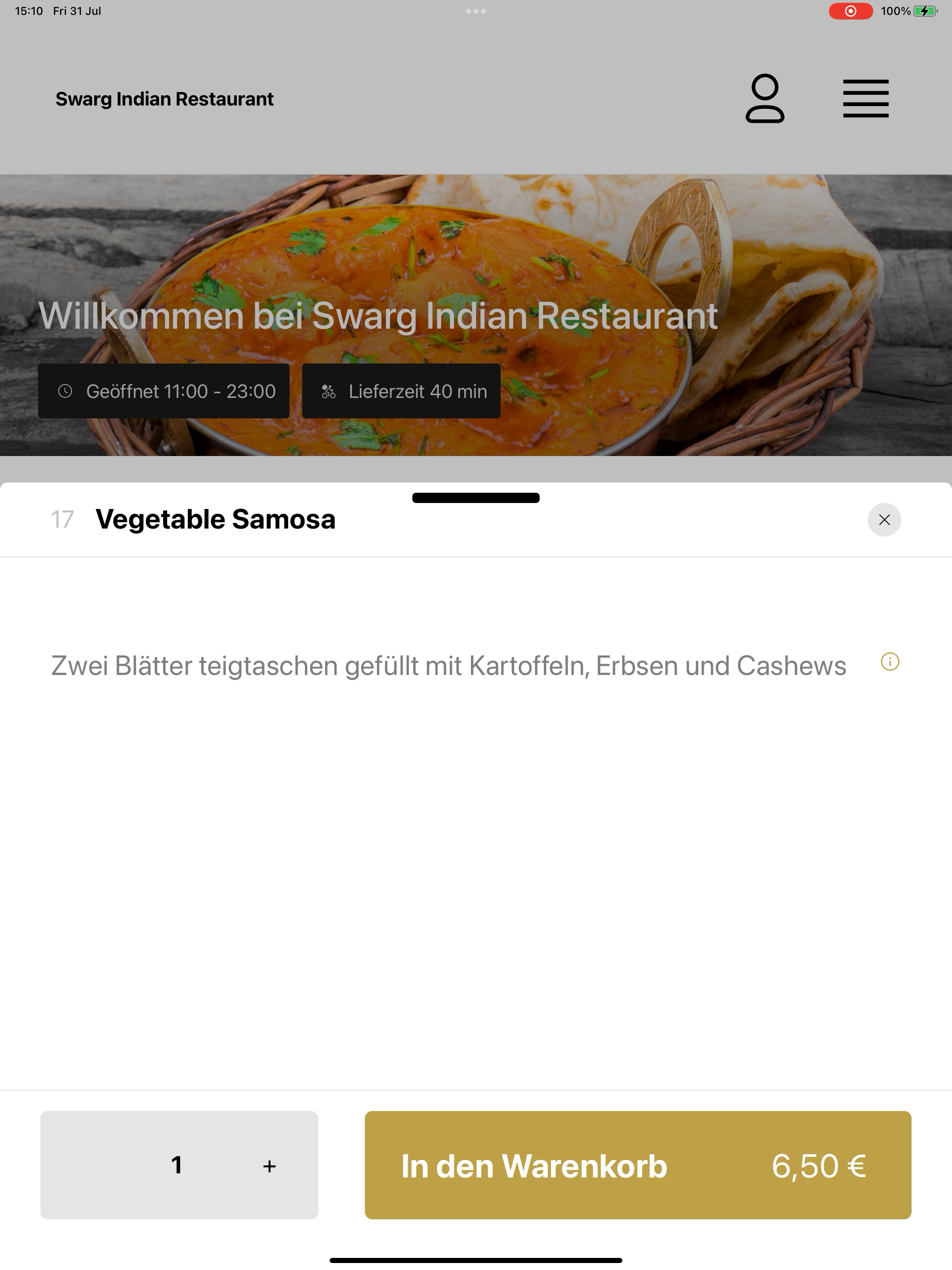 Swarg Indian Restaurant screenshot 12