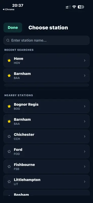 UK Train Times Live Departures screenshot 3 of 3