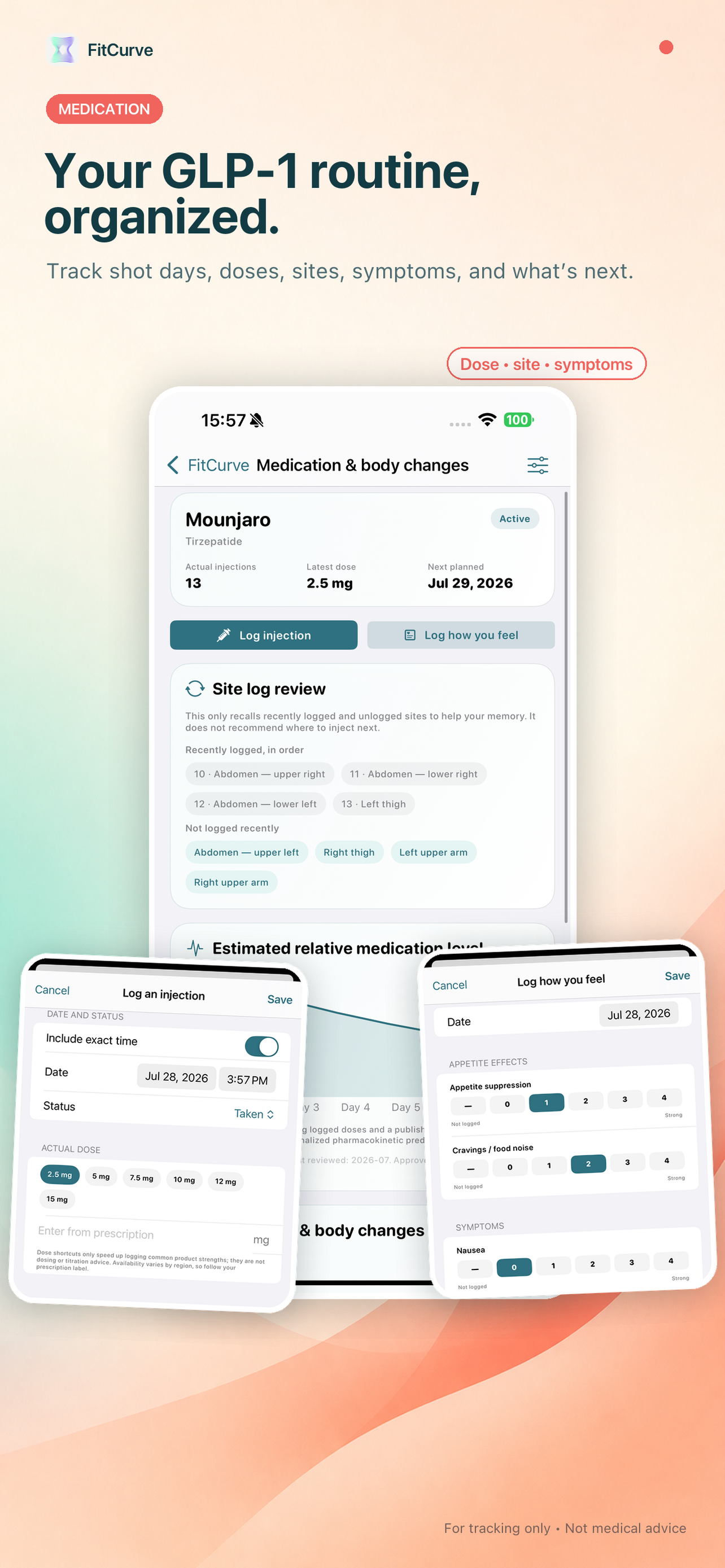 FitCurve: GLP-1 Weight Tracker screenshot 3