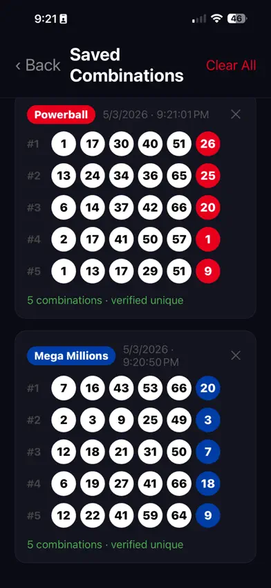 Lotto Master Pro screenshot 4