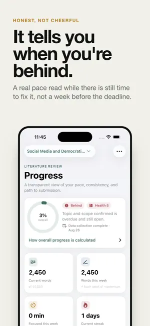 ThesisTrack: Thesis Planner screenshot 2