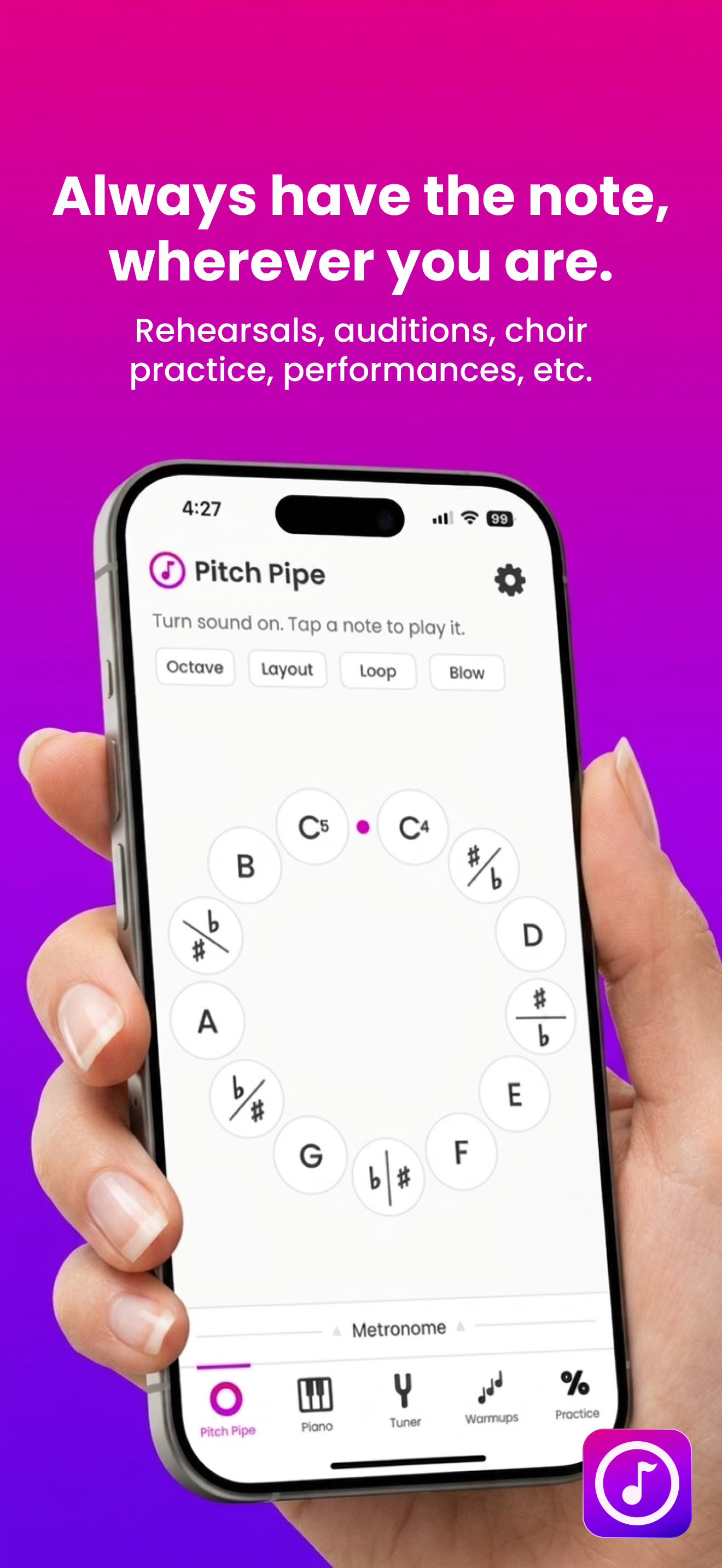 Pocket Pitch - Vocal Tuner