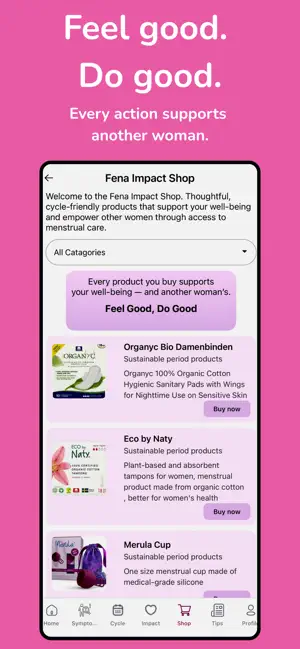 Fena: Period Tracker & Impact iPhone screenshot 5