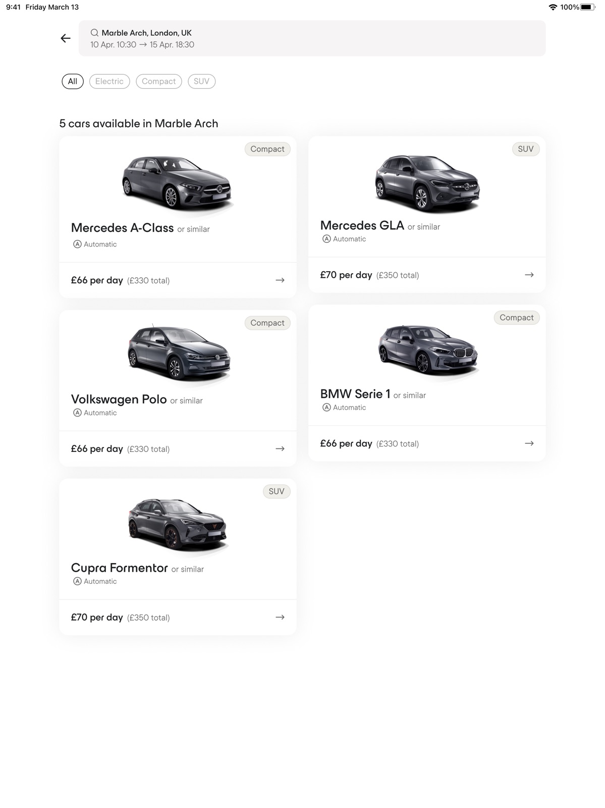 Virtuo: hassle-free car rental ipad screenshot 1