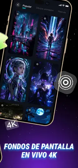 Captura de pantalla de Fondos Pantalla 4K: ChargeLive en iPhone 2