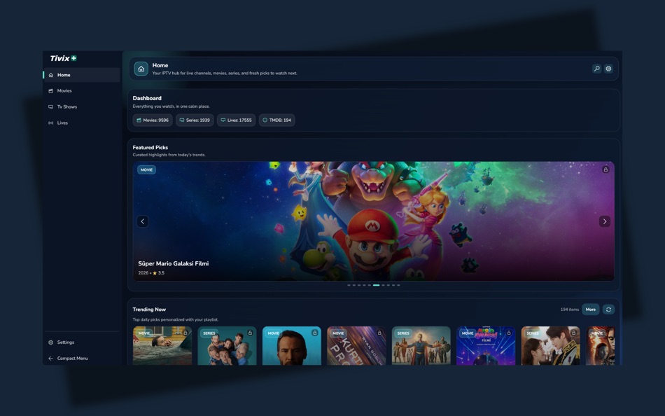 #1. Tivix+ IPTV Player (macOS) By: Sezer Kay