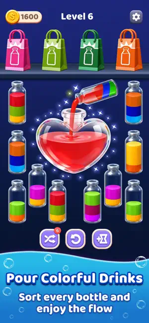 Color Pour Sort: 3D Puzzle screenshot 1