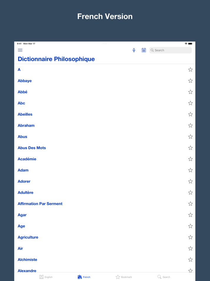 #5. A Philosophical Dictionary (iOS) 由: Thuy Duong