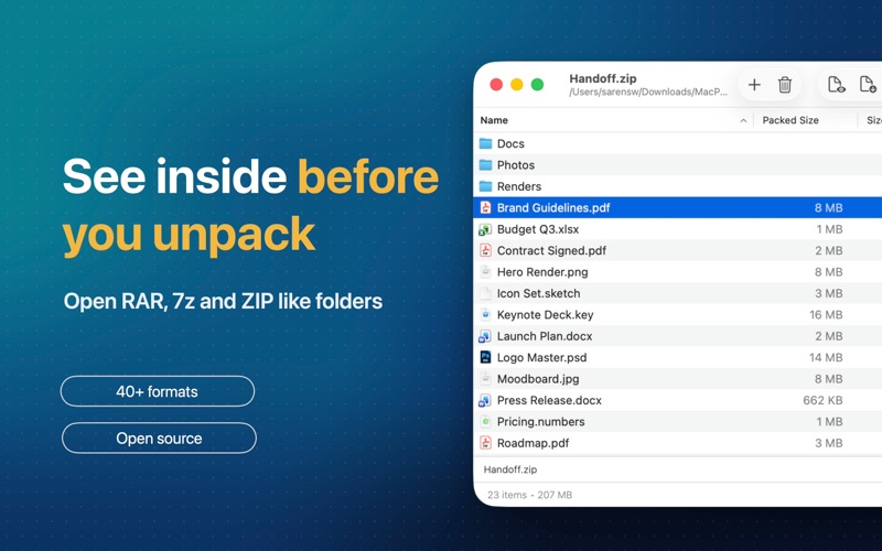 MacPacker screenshot 1