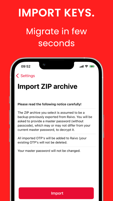 Raivo - 2FA Authenticator app iPhone screenshot 4 - Utilities app