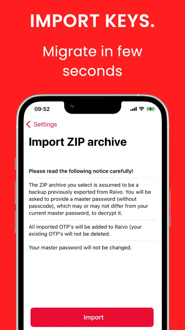 Raivo - Authentifizierungs app Screenshot 4