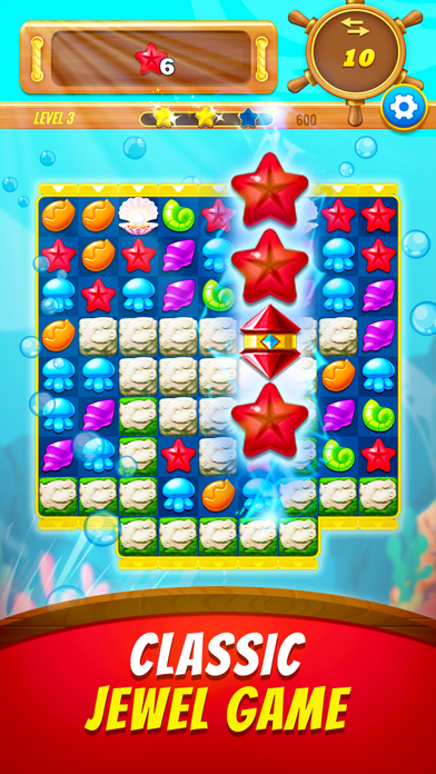 Marine Jewels – Match 3 Games Screenshot