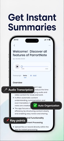 ParrotNote-AI Note Taker Screenshot 3 of 6