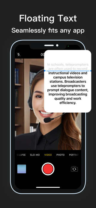 Floating Text - Teleprompter Screenshot 1 of 5