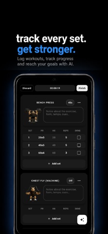 Rhynio: AI Workout Tracker Screenshot 1 of 3