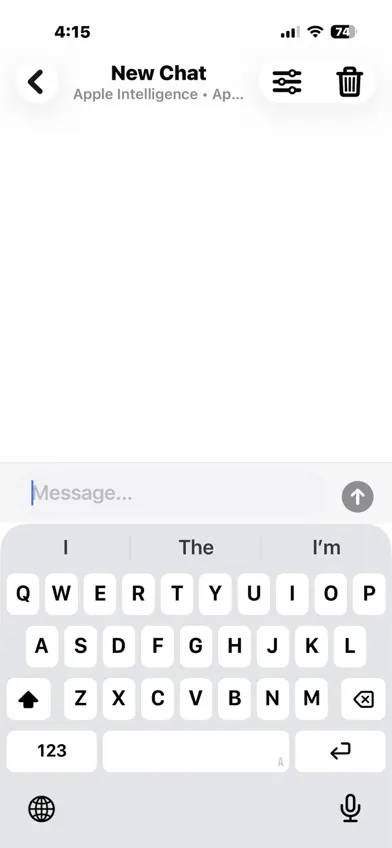 LLM Chat Client screenshot 1