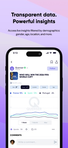 Quenser: Social Truth screenshot