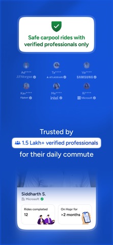 Hopr: Carpool, Ride Share App iPhone screenshot 3