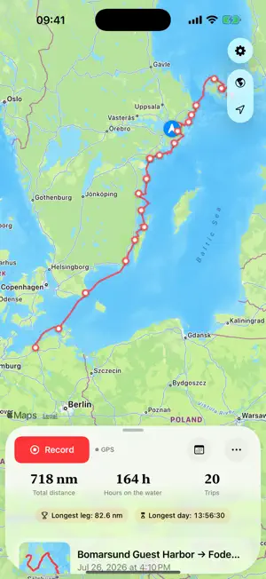 Manta: Yacht & Sail Logbook screenshot 1