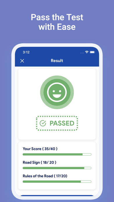 Ontario G1 Practice Test Screenshot