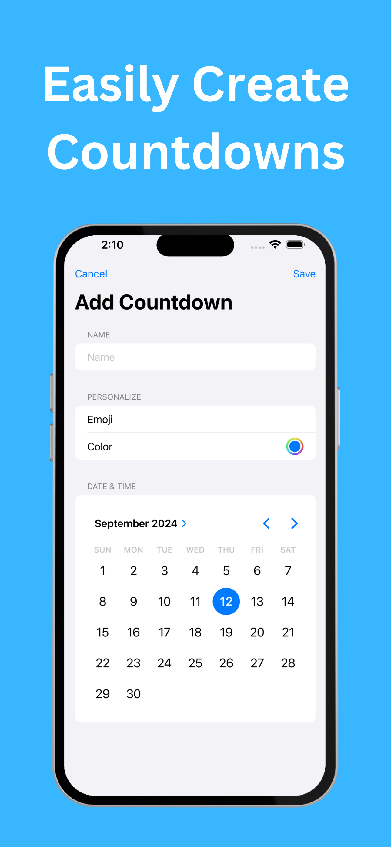 Count Me In: Shared Countdowns screenshot 4