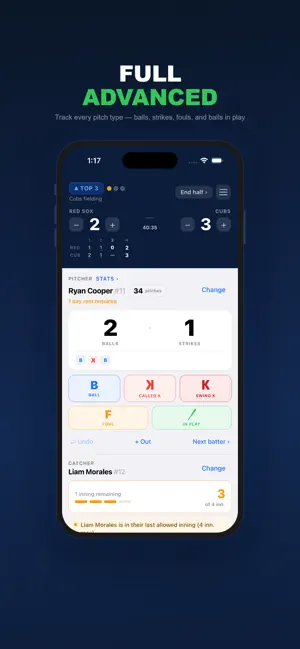 Simple Pitch Counter screenshot 4