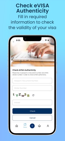 MyVisa screenshot