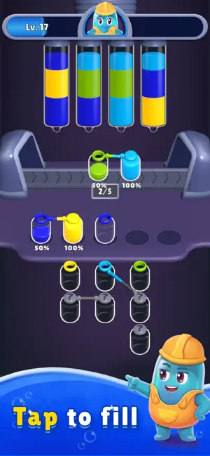 Bottle Loop: Color Fill Puzzle screenshot 1