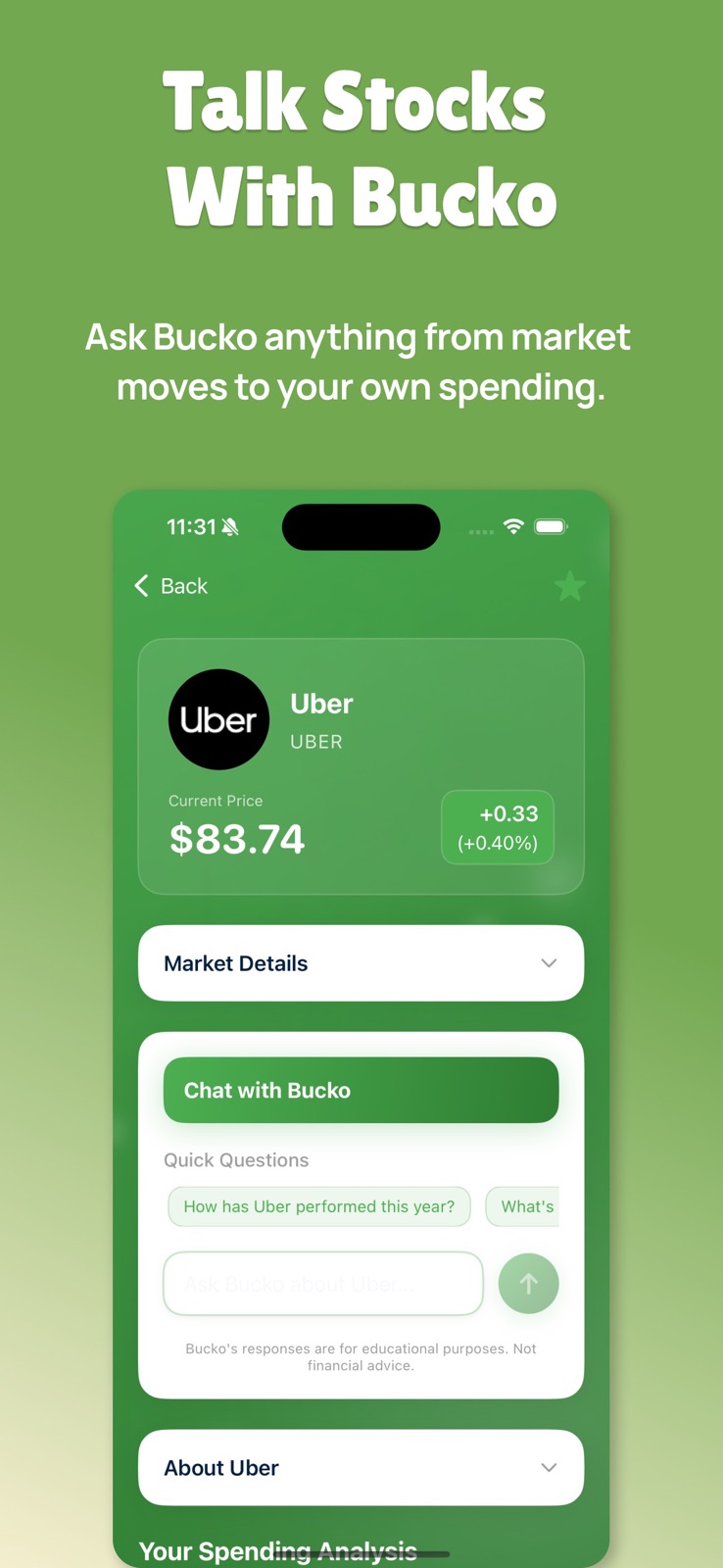 Bucko: Personalized Investing iphone screenshot 4