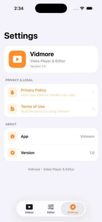 Vidmore :Video Player & Editor screenshot 6