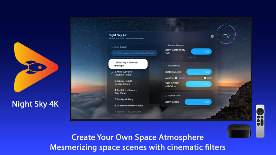 #2. Night Sky 4K - Space Ambience (iOS) By: Igor Bidenko