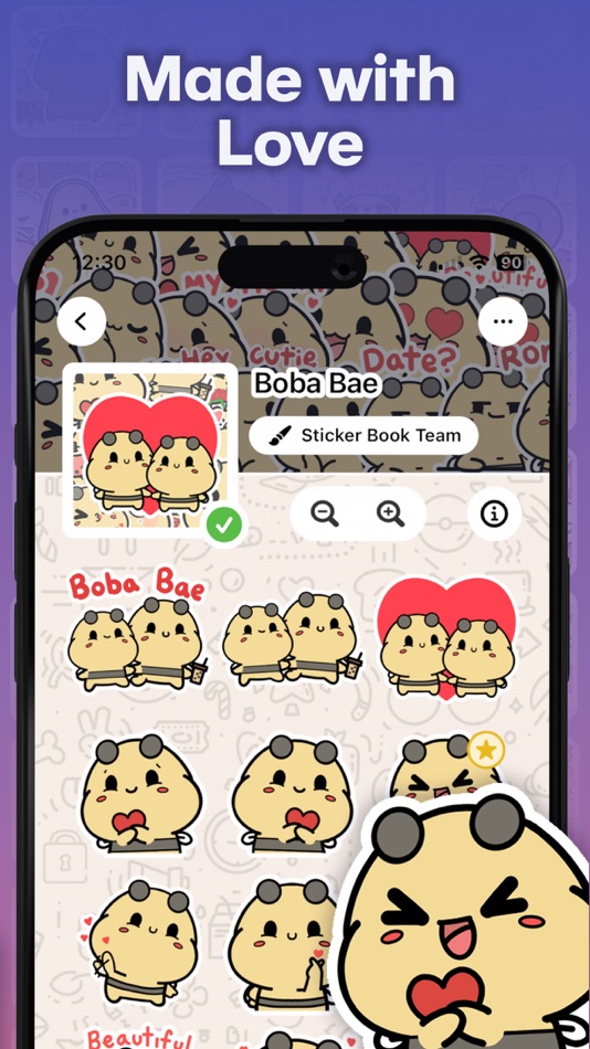 #5. Sticker Book for iMessage (iOS) От: Ronnie Nguyen