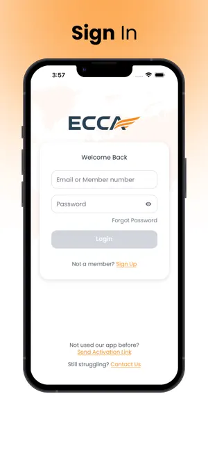 ECCA UK iPhone screenshot 1