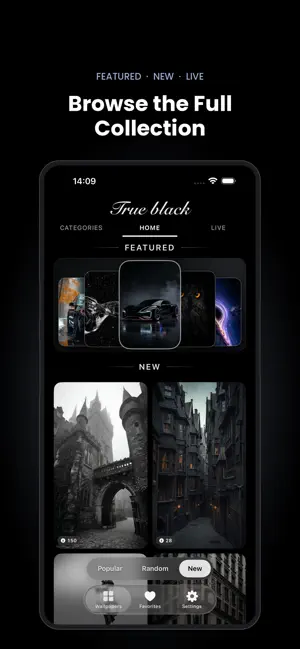 Black Amoled Wallpaper Live 4K screenshot 1