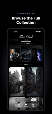 Black Amoled Wallpaper Live 4K Screenshot 1 of 7
