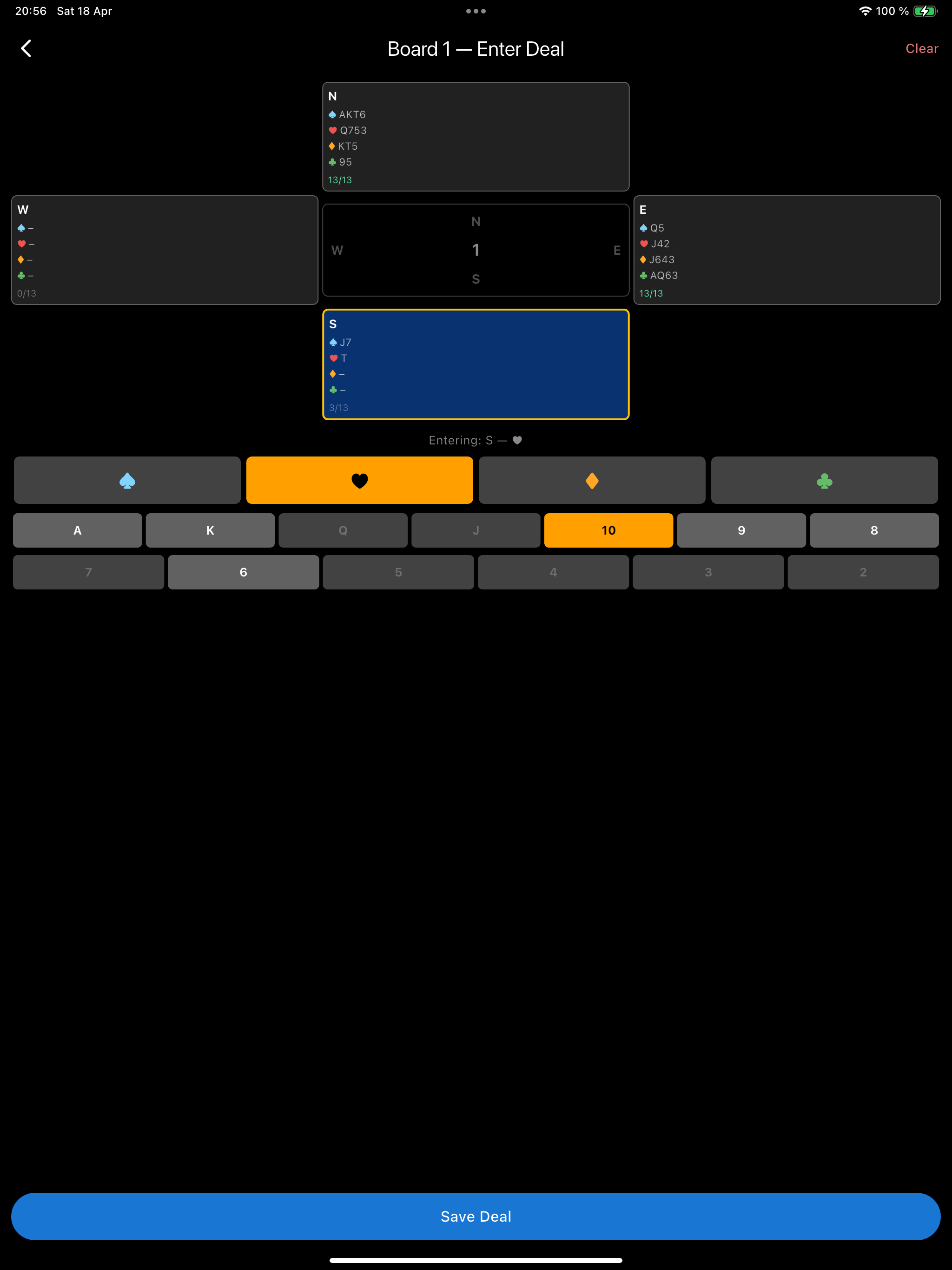 Bridge Scoring Helper