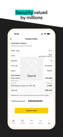 CommSec iPhone screenshot 3