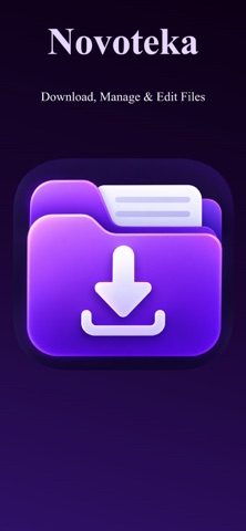 Novoteka: Files & Browser iPhone screenshot