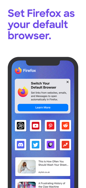 ‎Firefox Fast & Private Browser Screenshot