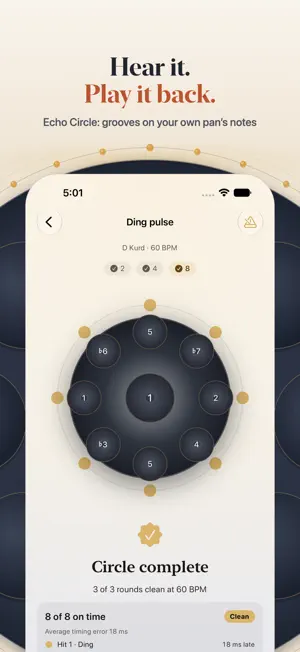 Handpan Lessons: Tabs & Tuner screenshot 1