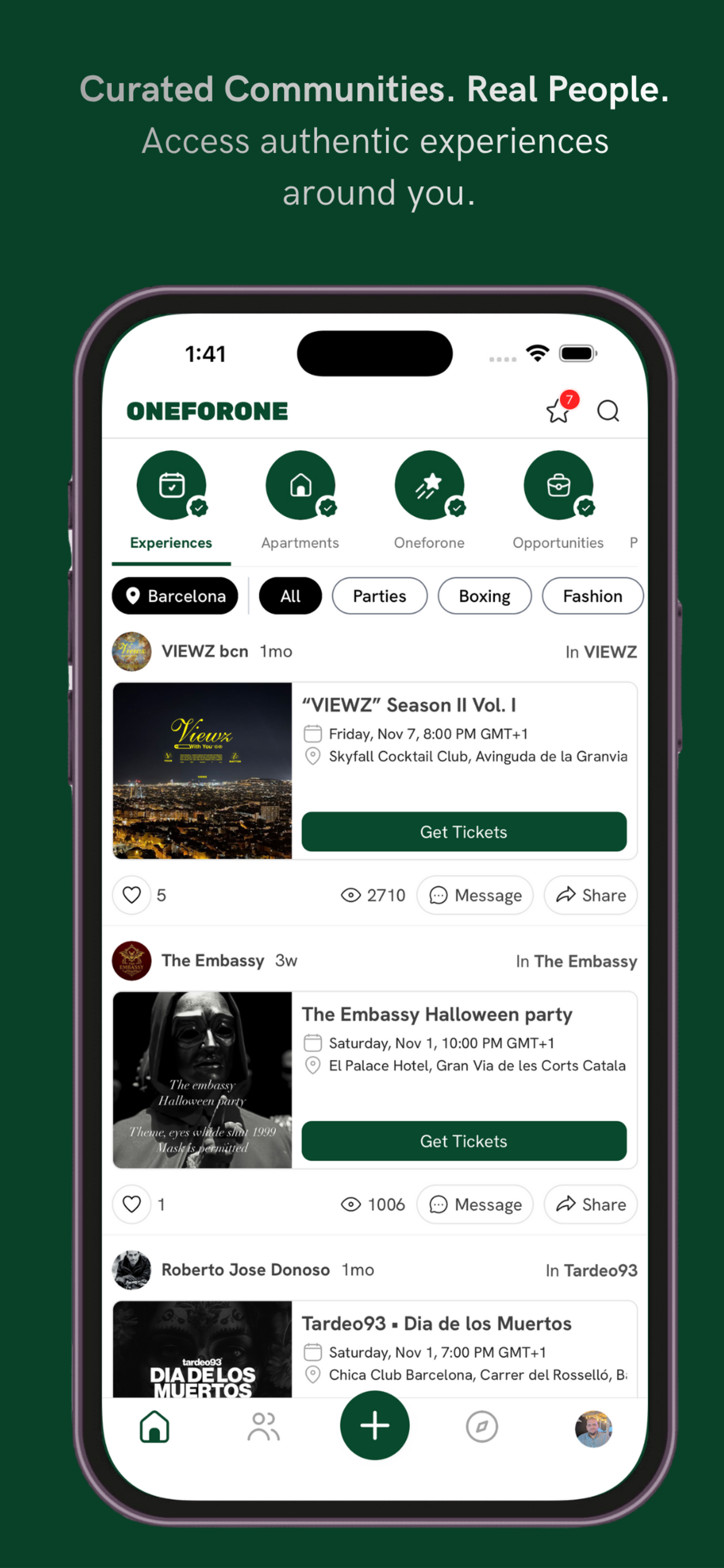 Oneforone - Community & Events
