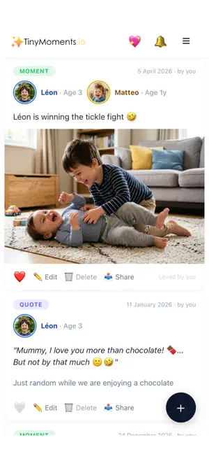 TinyMoments - Family Album screenshot 2