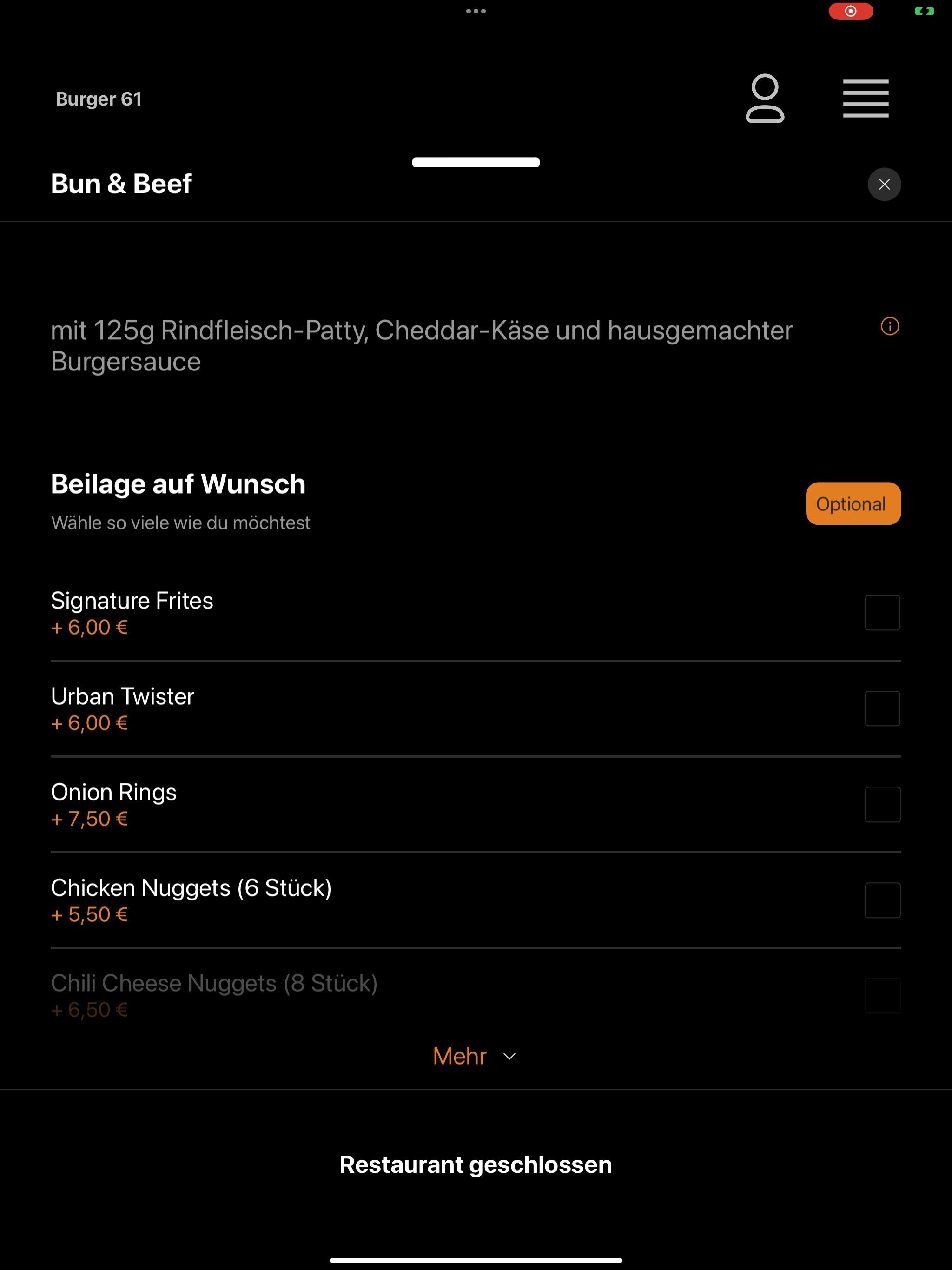 Burger Route 61 Bielefeld screenshot 11