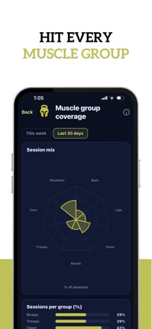 ExtraRep: Workouts & Analysis Screenshot 6 of 8