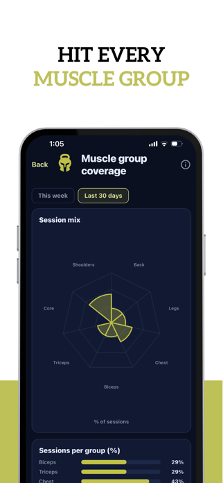 ExtraRep: Workouts & Analysis Screenshot 6 of 8