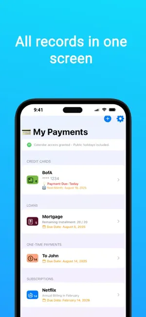 Paynify - Payment Reminder screenshot 1